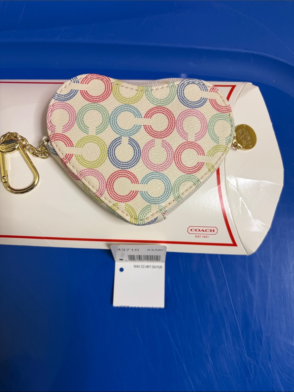 Coach Waverly Heart Coin Purse
